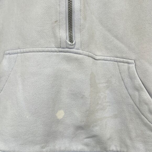 Lululemon Scuba Oversized Half Zip Hoodie Light Blue Women XS/S Crop flawed - Picture 8 of 11